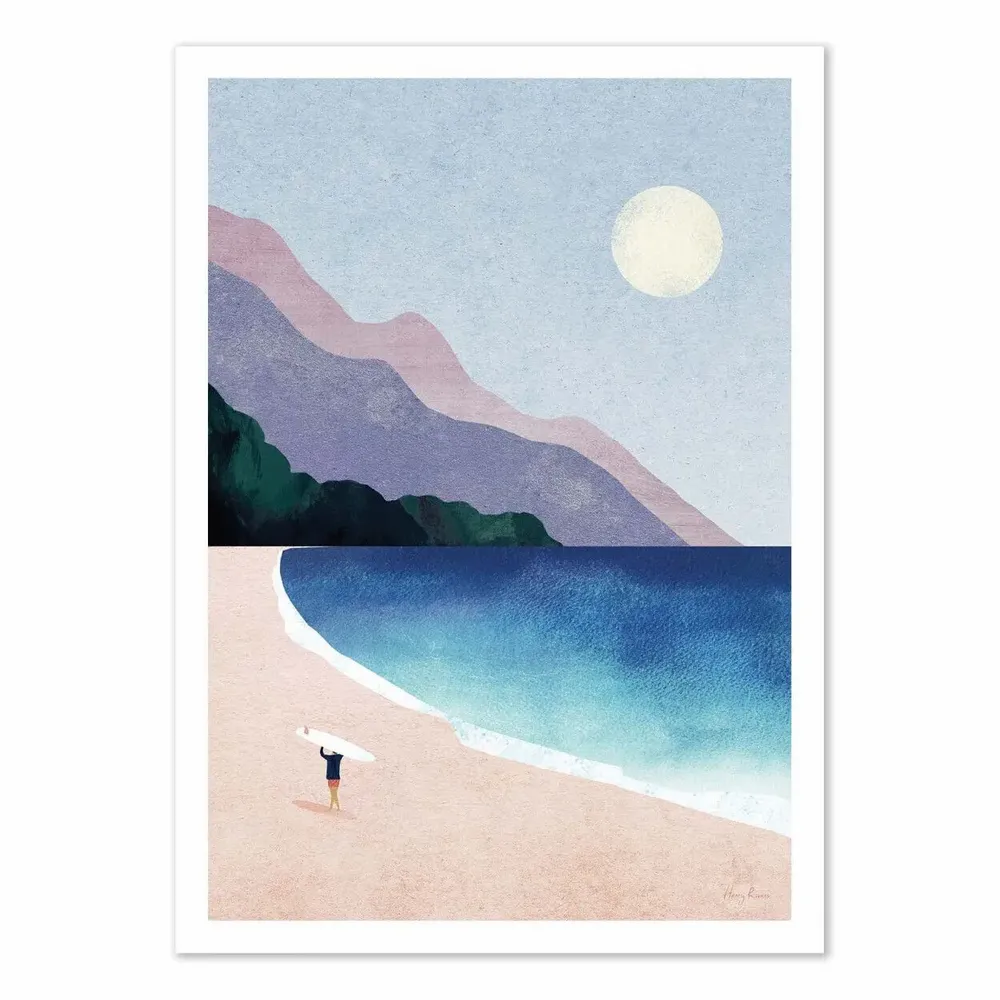 Poster - Art-Poster - Surf Beach - Henry Rivers - WALL EDITIONS