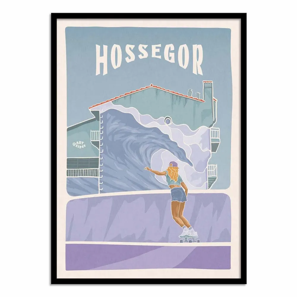 Affiches - Affiche - Hossegor - Art Rider - WALL EDITIONS
