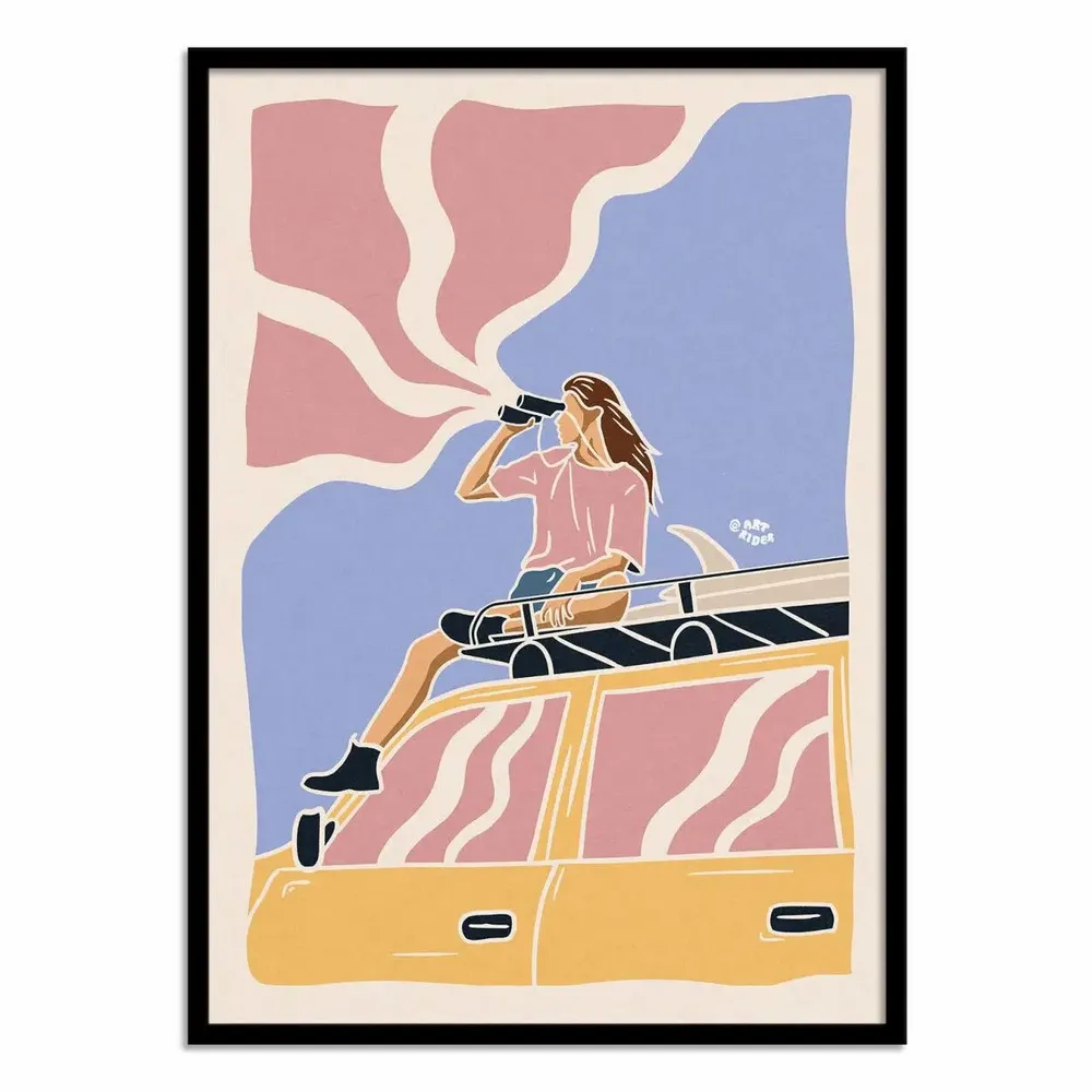 Affiches - Affiche - Spotting surf spot - Art Rider - WALL EDITIONS