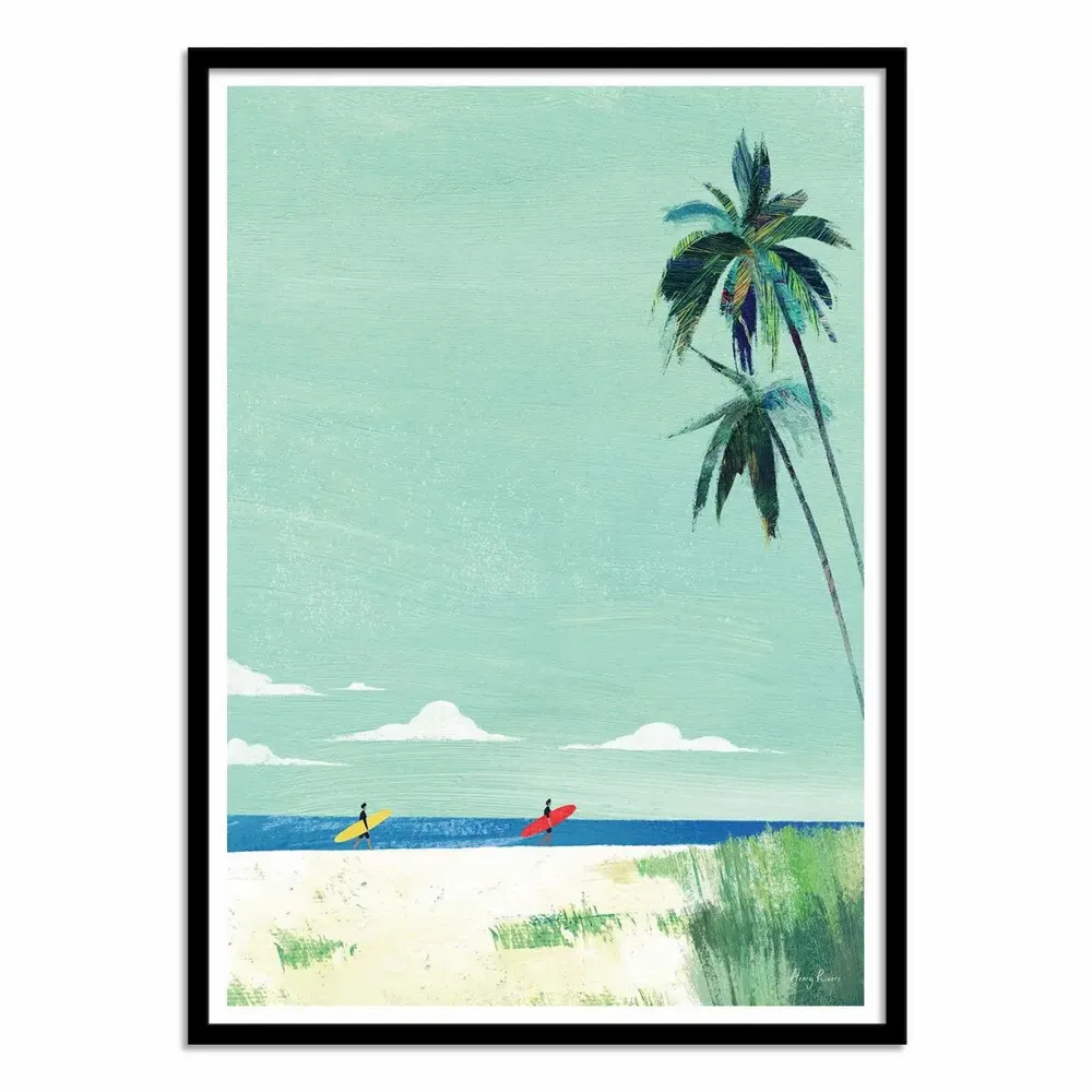 Poster - Art-Poster - Surf Buddies - Henry Rivers - WALL EDITIONS