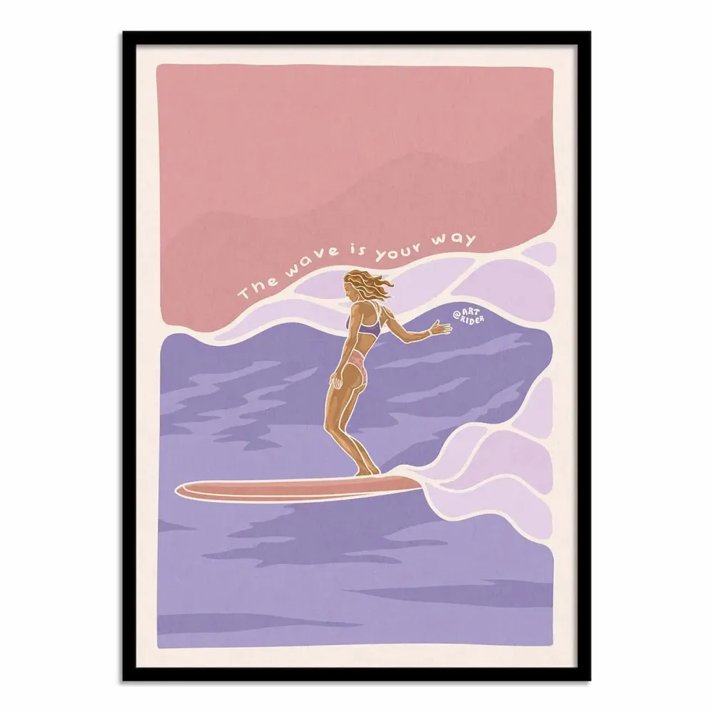 Poster - Art-Poster - The wave is your way - Art Rider - WALL EDITIONS