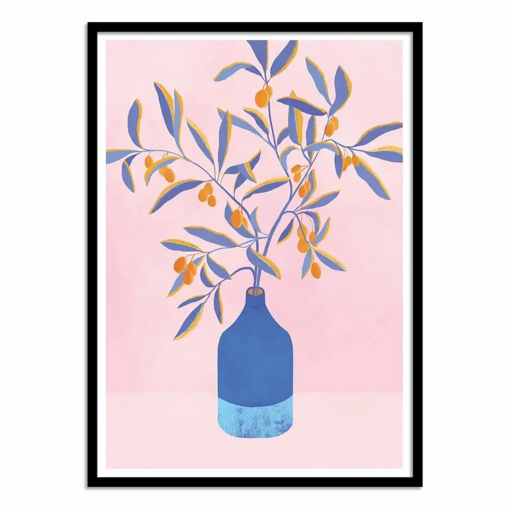 Poster - Art-Poster - Blue branches - Kristian Gallagher - WALL EDITIONS