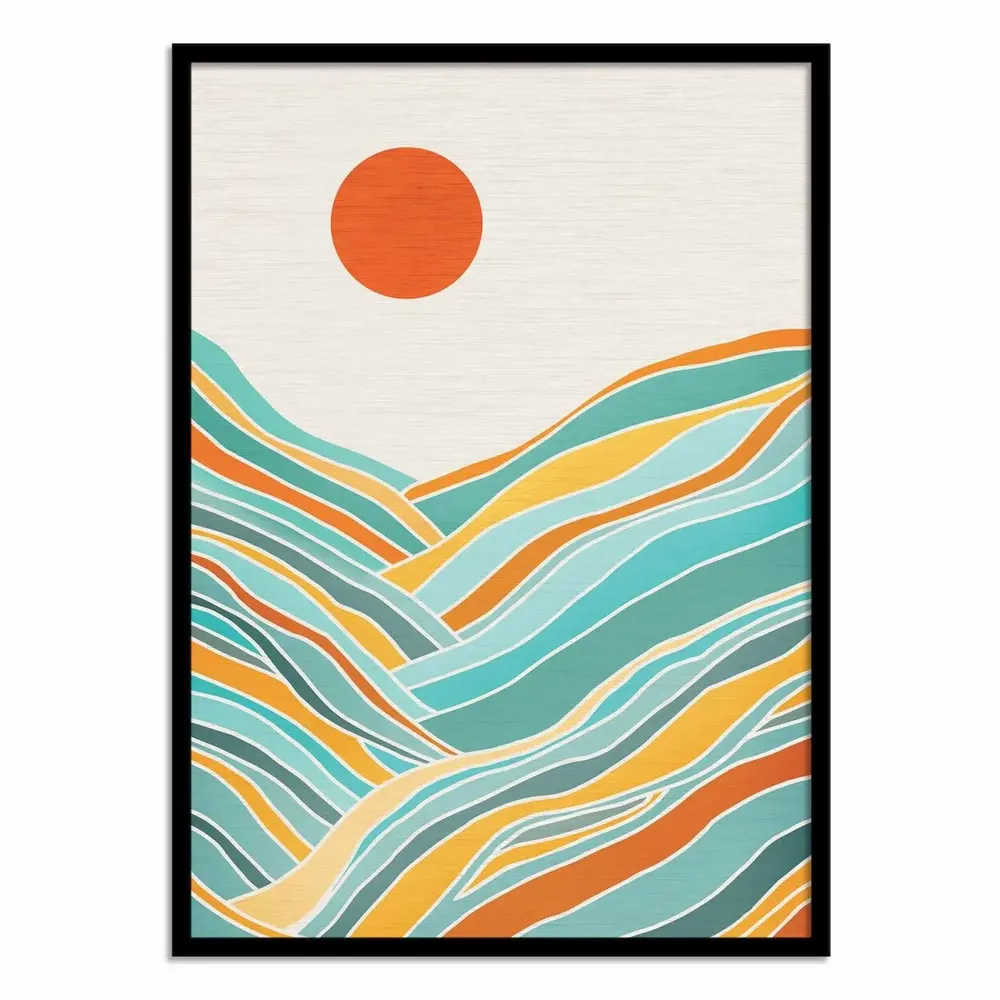 Poster - Art-Poster - Sunset Landscape - Kristian Gallagher - WALL EDITIONS
