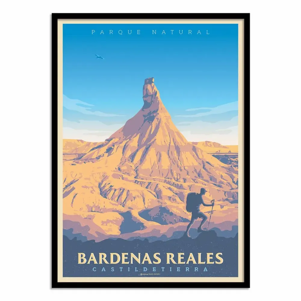 Affiches - Affiche - Las Bardenas Reales - Olahoop Travel Posters - WALL EDITIONS