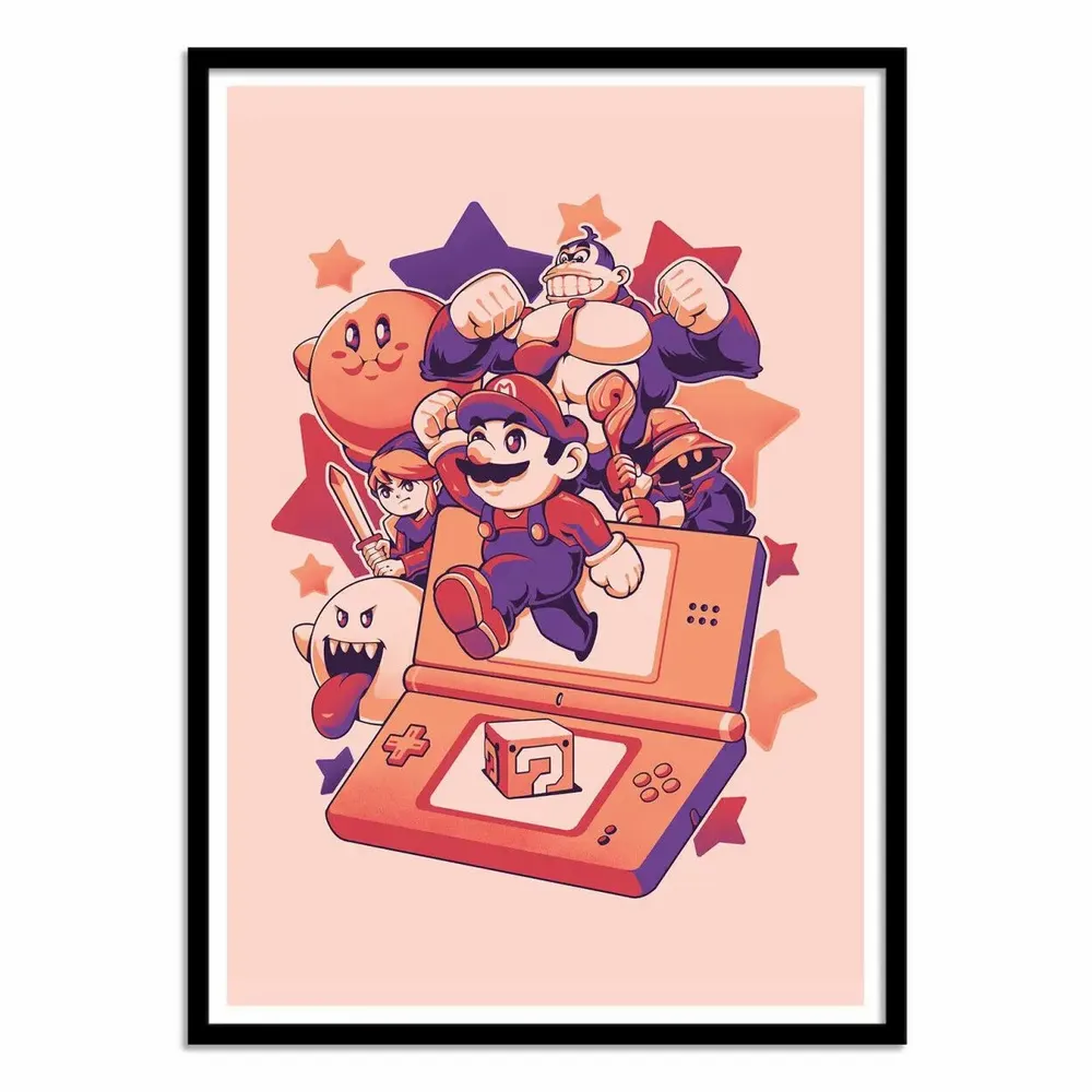Poster - Art-Poster - Lets Play Mario - EduEly - WALL EDITIONS