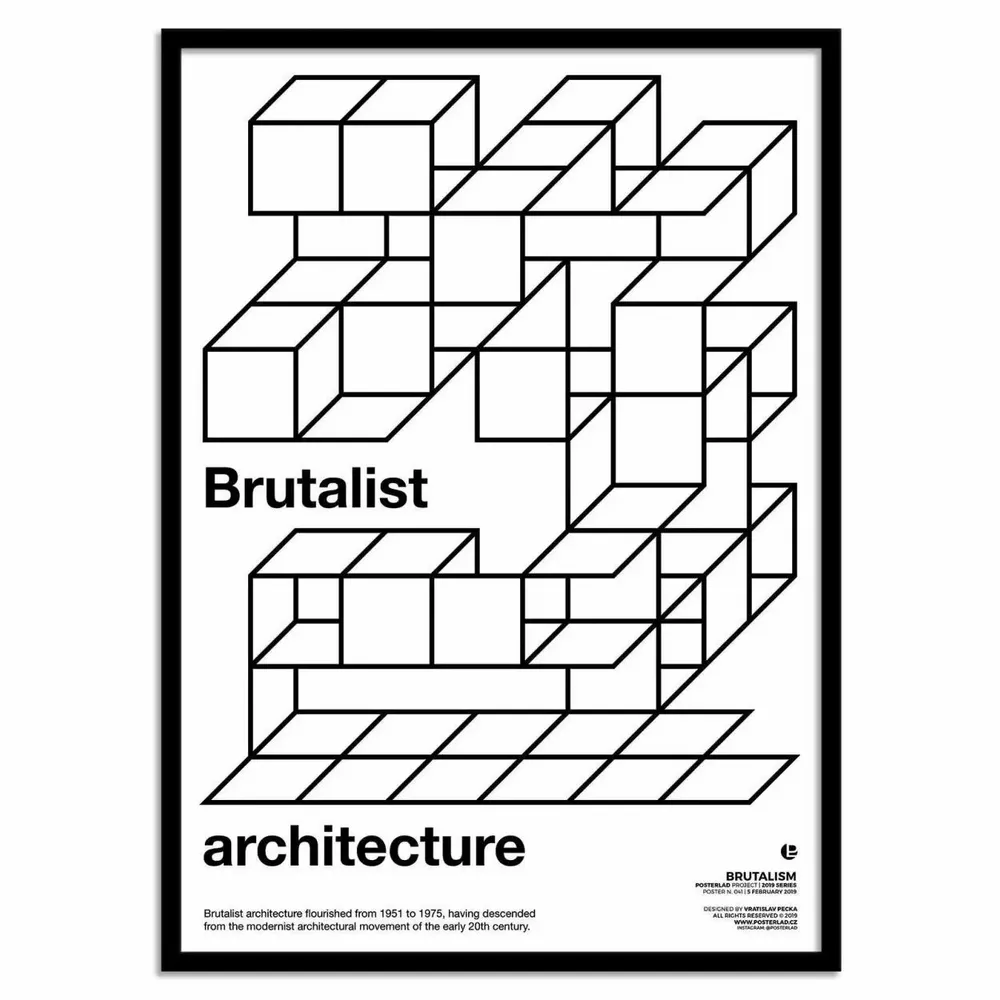Poster - Art-Poster - Brutalist architecture - Posterlad - WALL EDITIONS