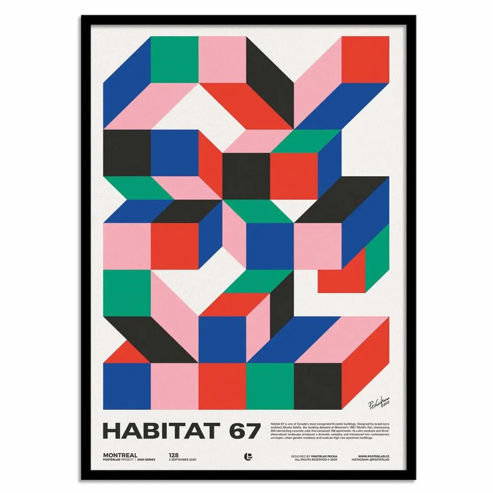 Poster - Art-Poster - Habitat 67 - Posterlad - WALL EDITIONS