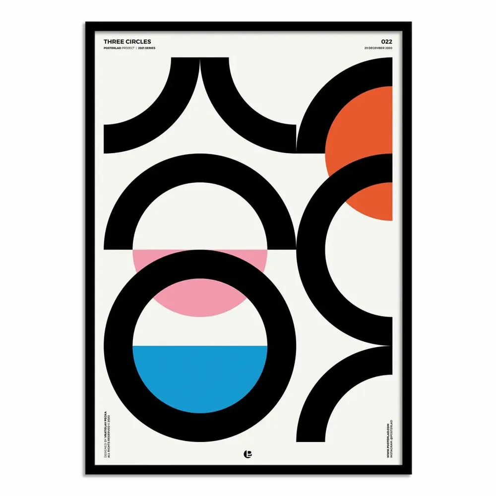 Affiches - Affiche - Three circles - Posterlad - WALL EDITIONS