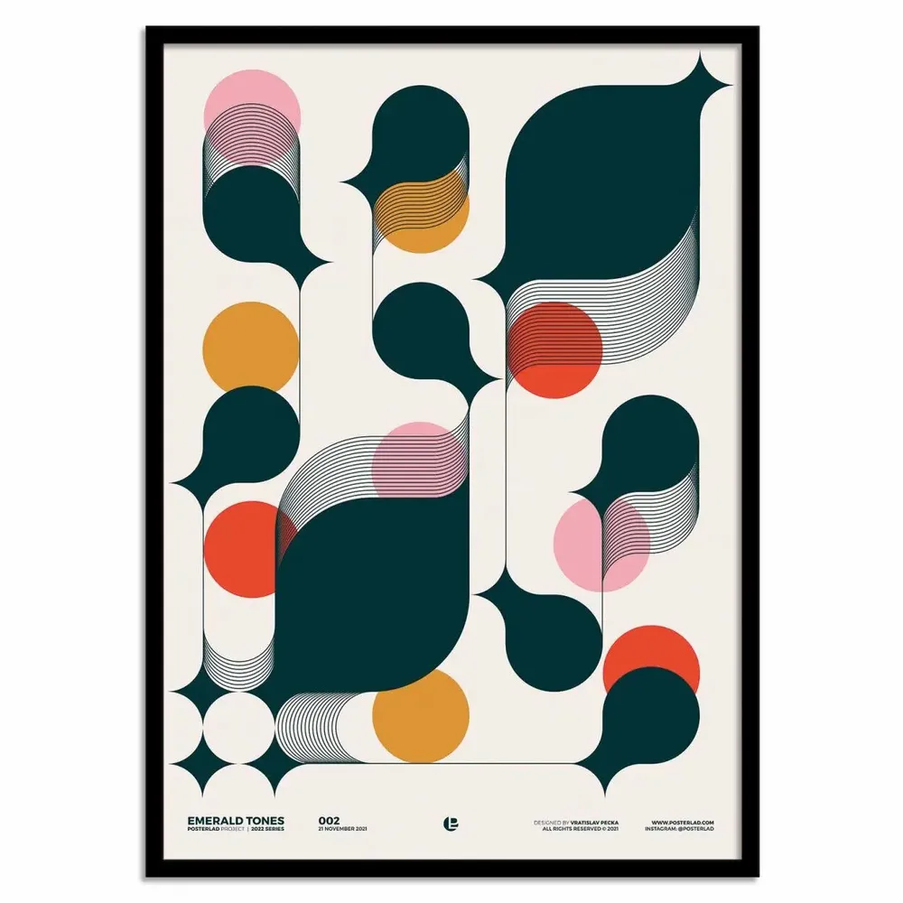 Poster - Art-Poster - Emerald tones - Posterlad - WALL EDITIONS
