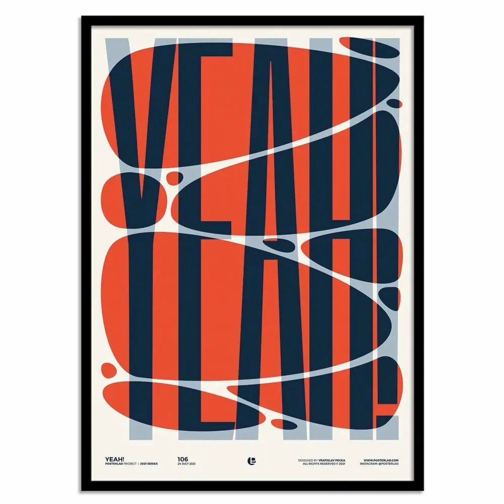 Poster - Art-Poster - Yeah - Posterlad - WALL EDITIONS
