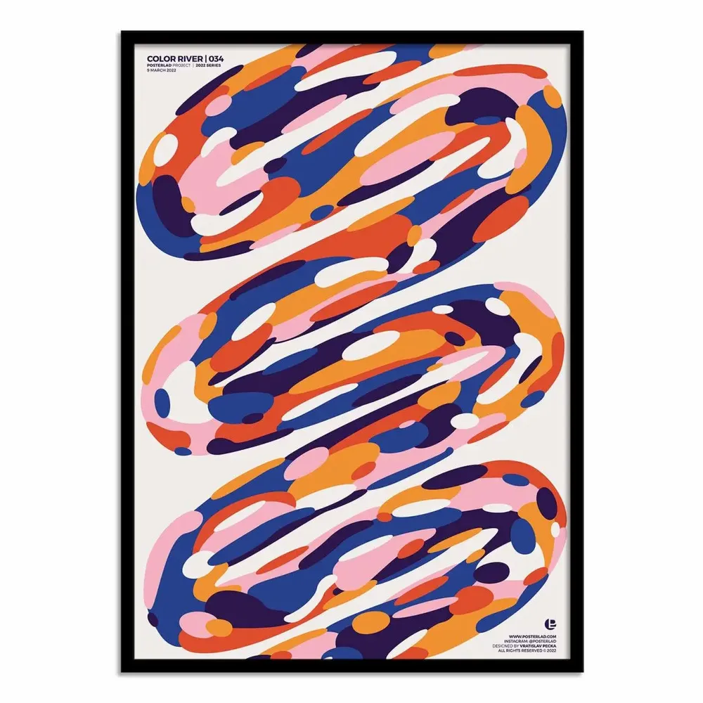 Poster - Art-Poster - Color river - Posterlad - WALL EDITIONS
