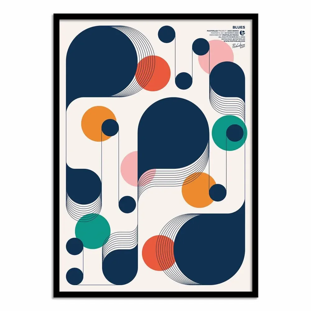 Poster - Art-Poster - Blues - Posterlad - WALL EDITIONS
