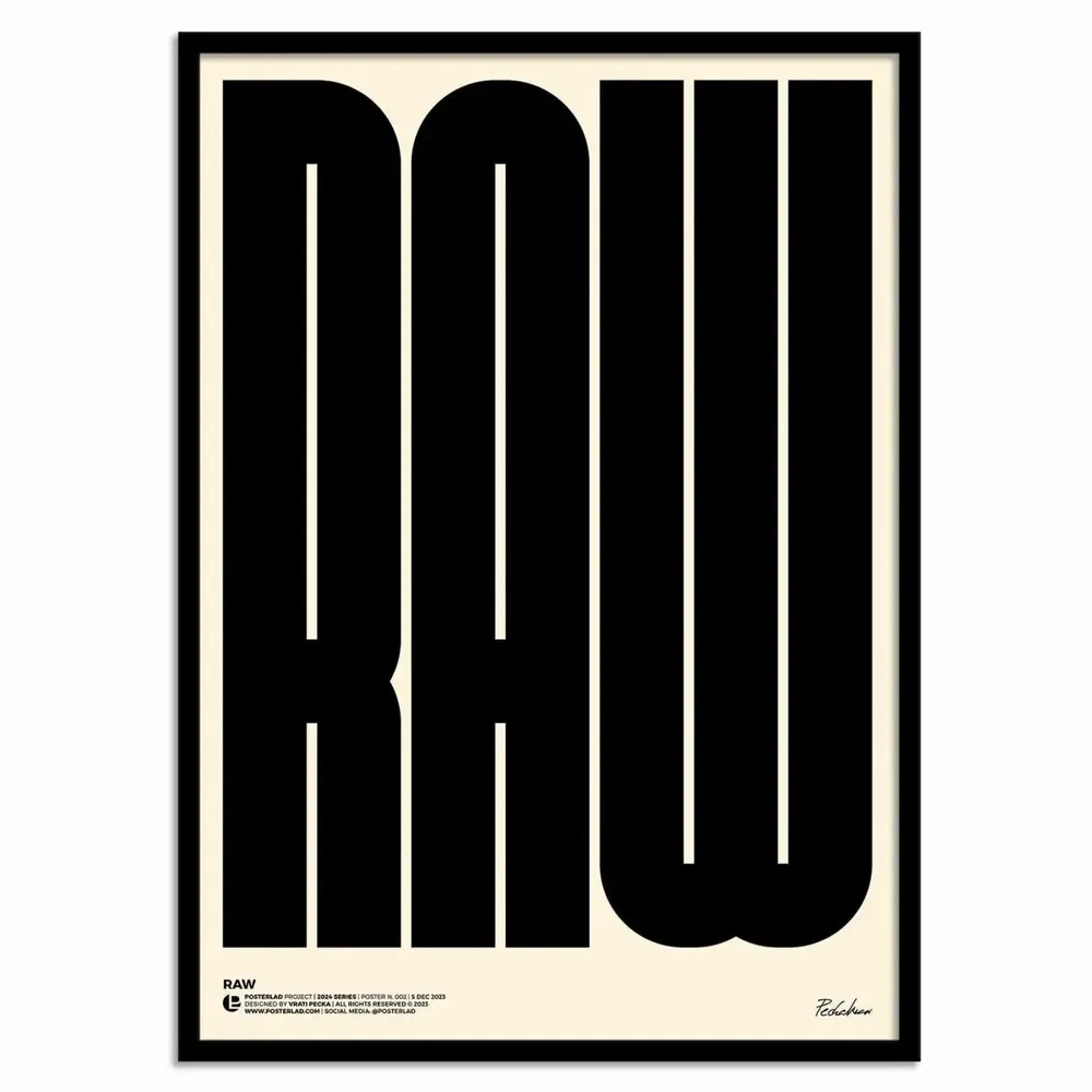 Affiches - Affiche - Raw - Posterlad - WALL EDITIONS