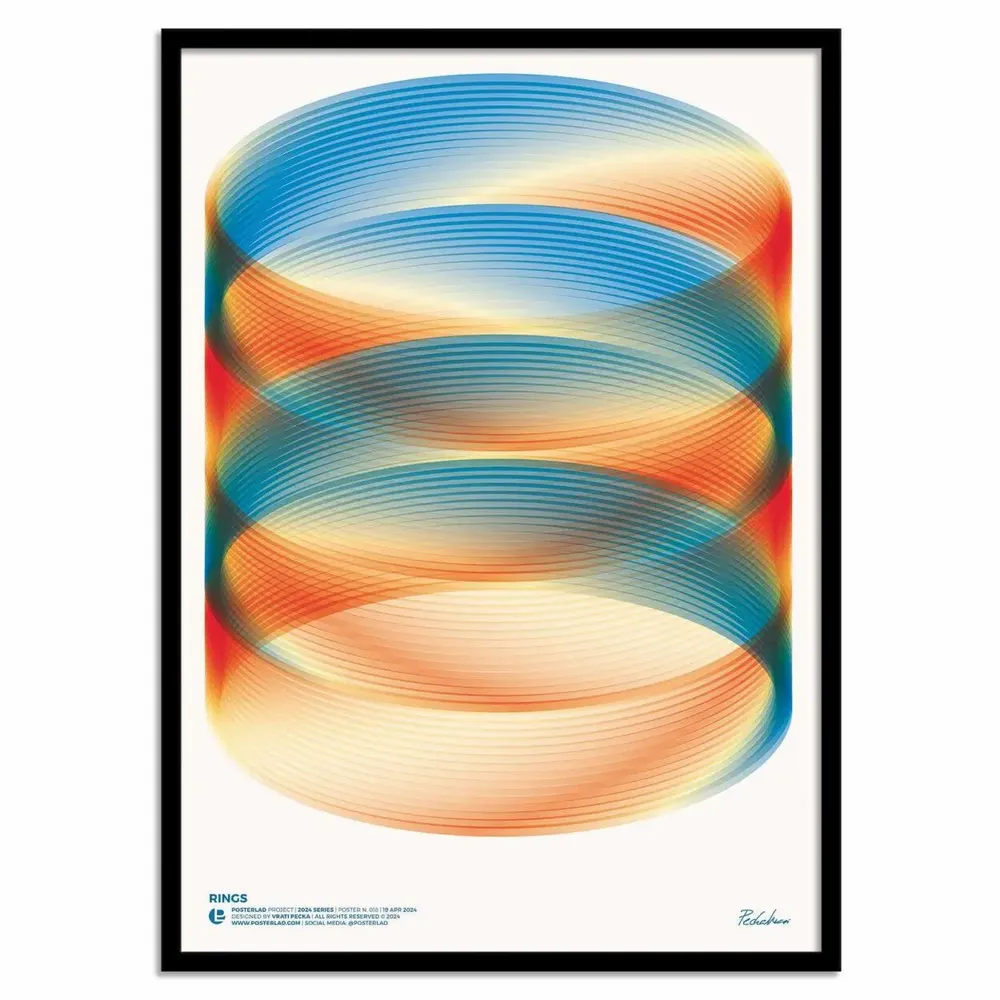 Poster - Art-Poster - Rings - Posterlad - WALL EDITIONS
