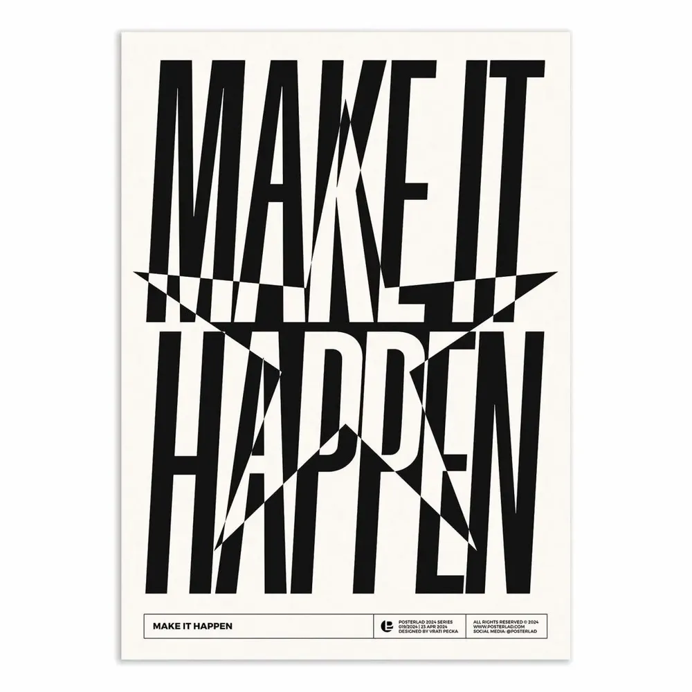 Poster - Art-Poster - Make it happen - Posterlad - WALL EDITIONS
