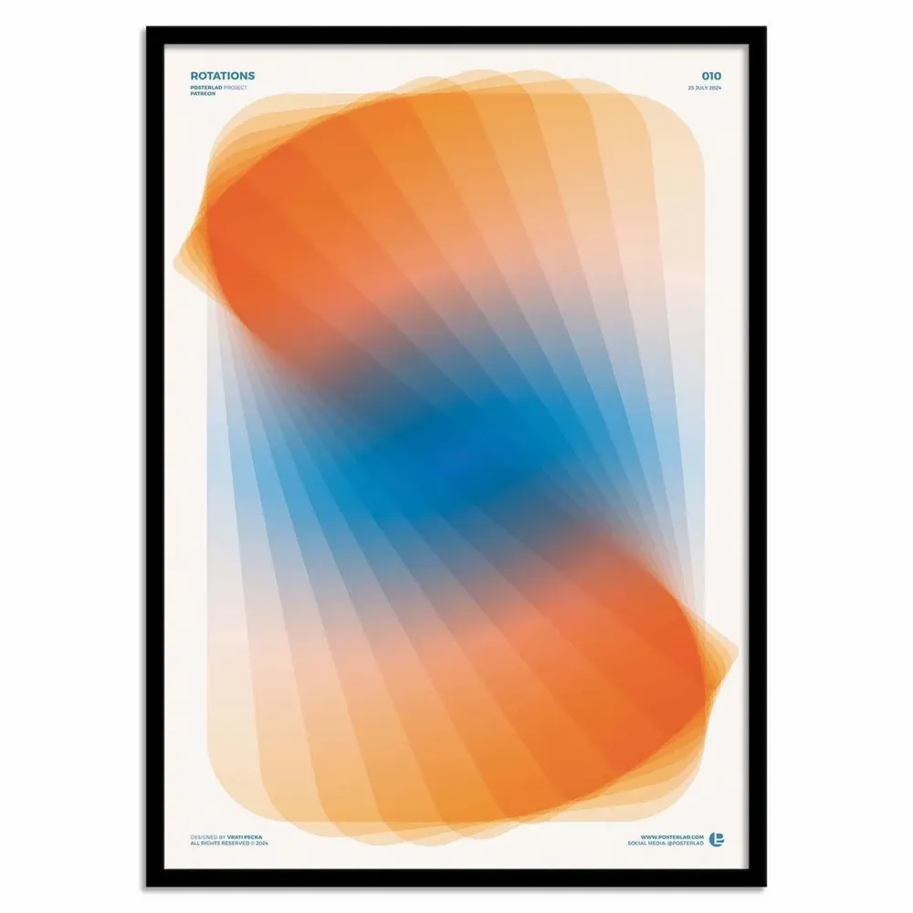 Affiches - Affiche - Rotations - Posterlad - WALL EDITIONS