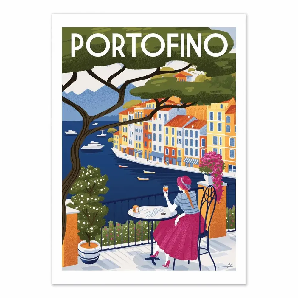 Affiches - Affiche - Portofino - Andrea de Santis - WALL EDITIONS