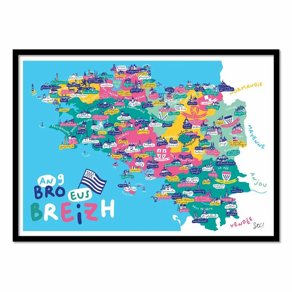 Affiches - Affiche - Bretagne - Sté! - WALL EDITIONS