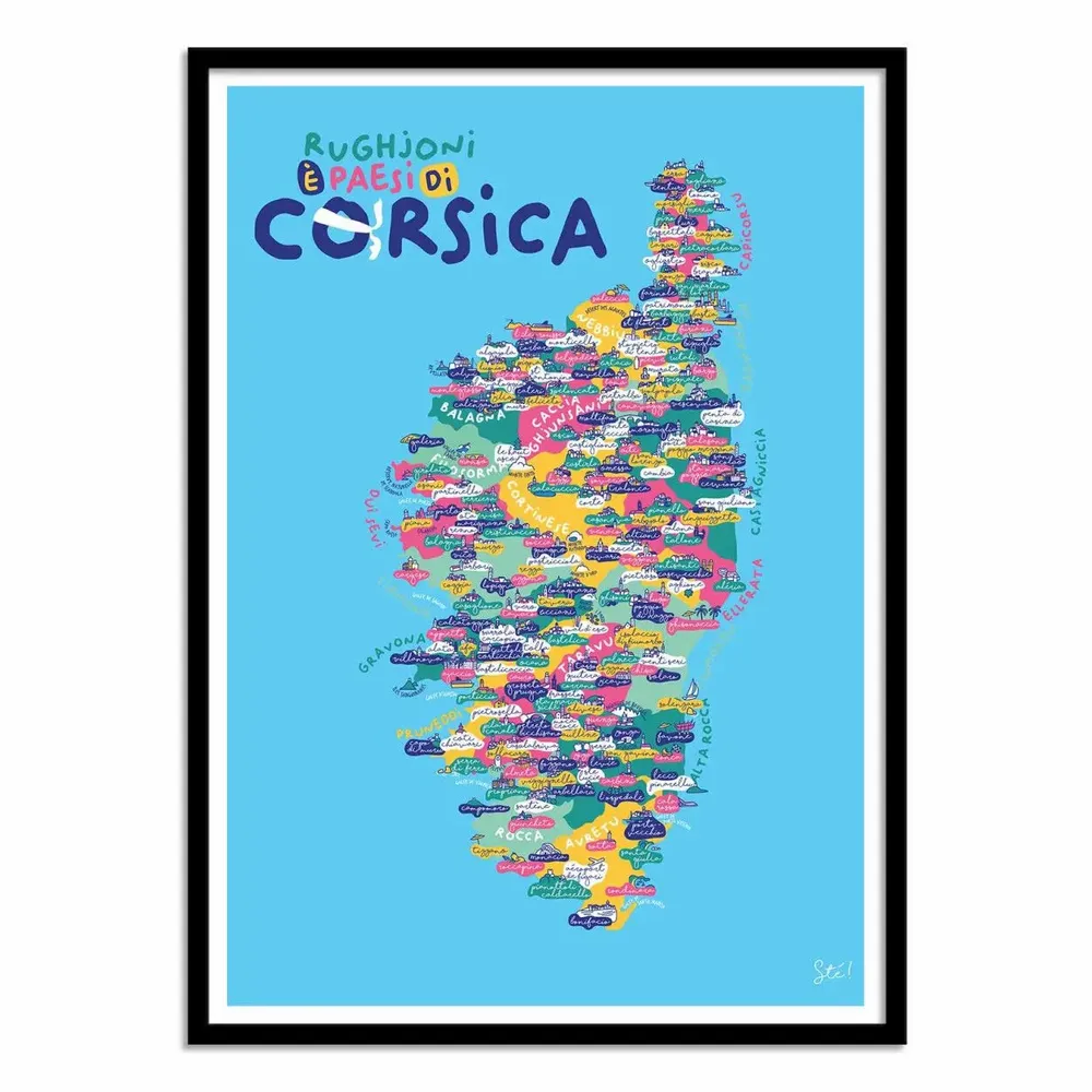 Poster - Art-Poster - Corse - Sté! - WALL EDITIONS