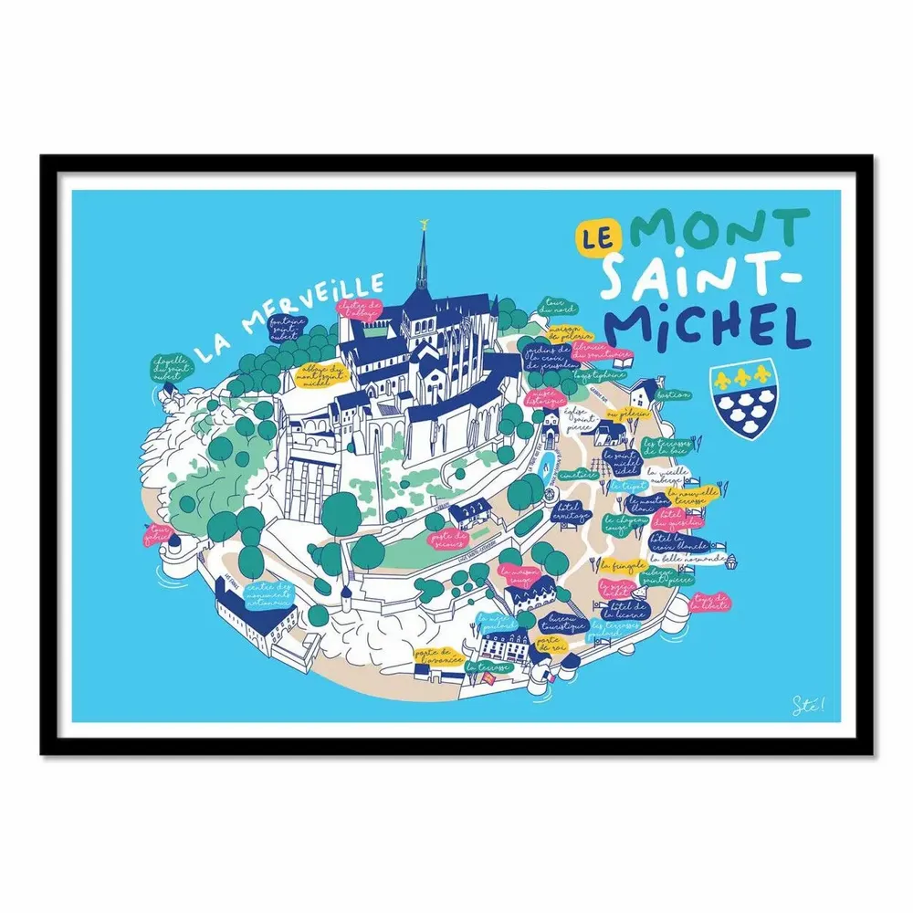 Poster - Art-Poster - Mont Saint-Michel - Sté! - WALL EDITIONS