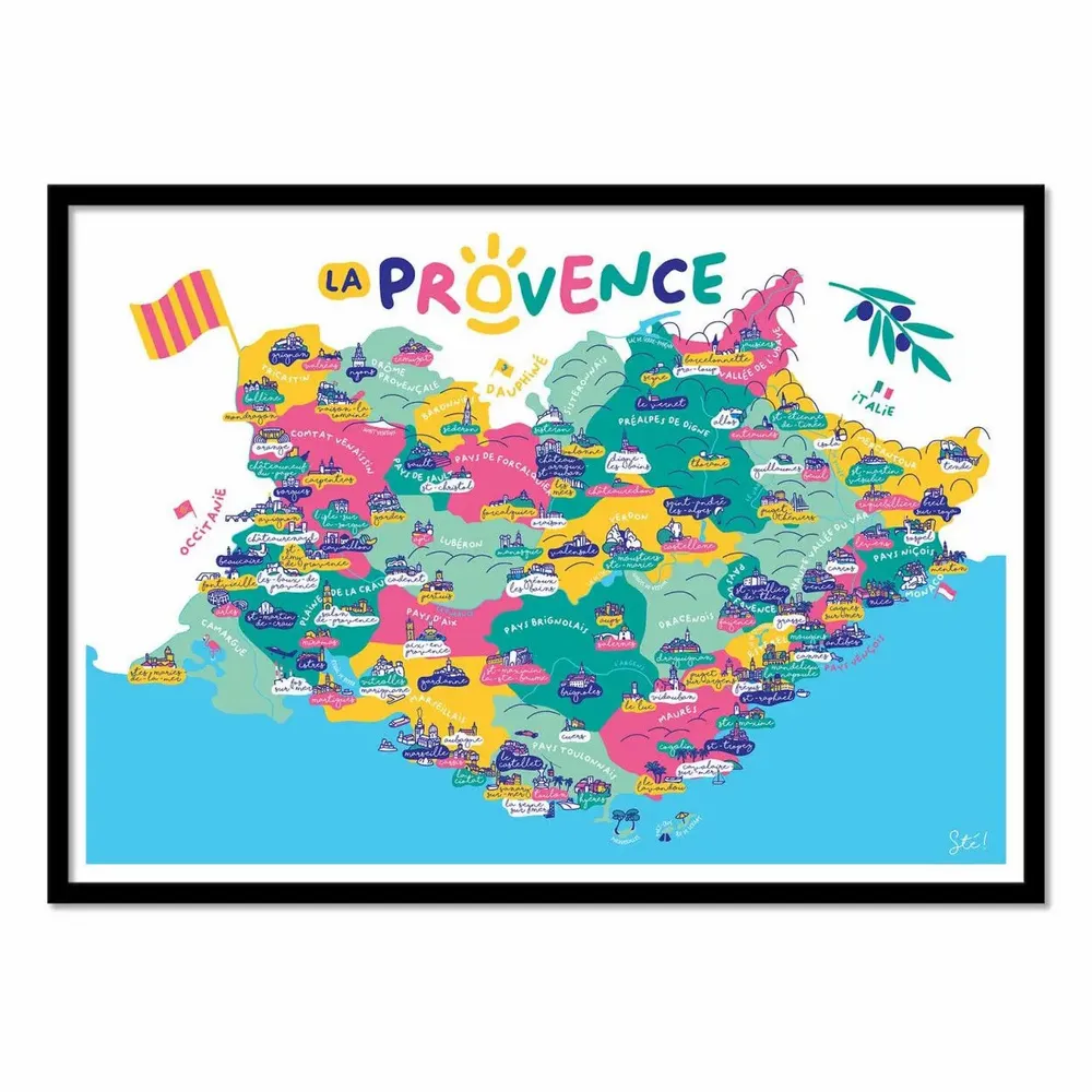 Affiches - Affiche - Provence - Sté! - WALL EDITIONS