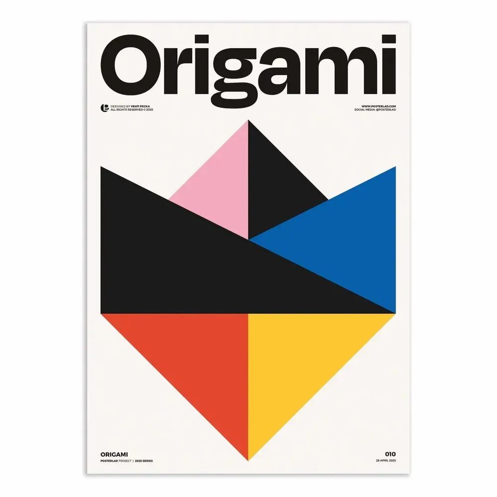 Poster - Art-Poster - Origami - Posterlad - WALL EDITIONS