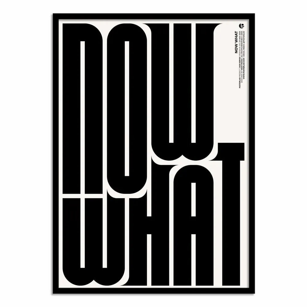 Poster - Art-Poster - Now what - Posterlad - WALL EDITIONS