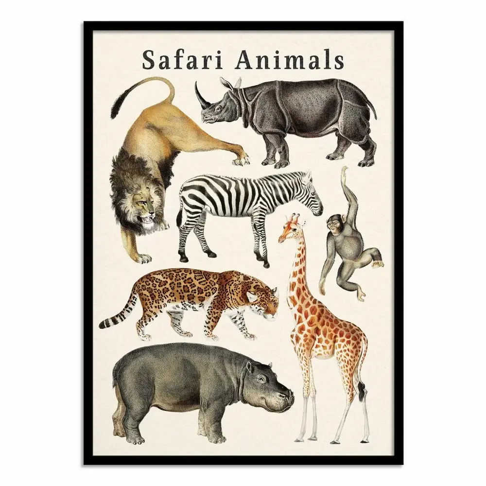 Poster - Art-Poster - Safari Animals - Gal Design - WALL EDITIONS
