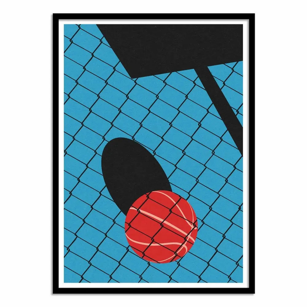 Affiches - Affiche - Backyard Basketball Court - Rosi Feist - WALL EDITIONS