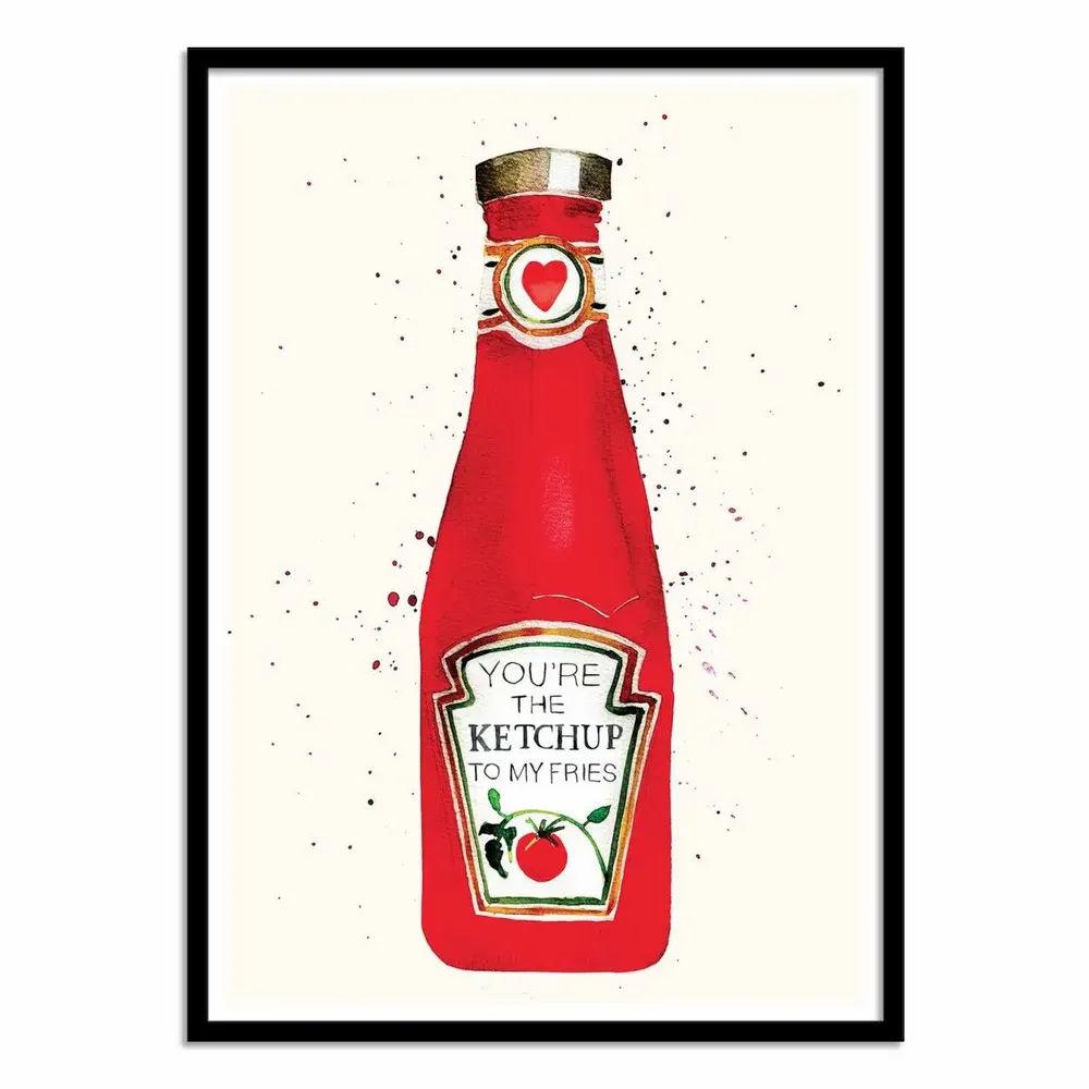 Affiches - Affiche - Ketchup - Mercedes Lopez Charro - WALL EDITIONS