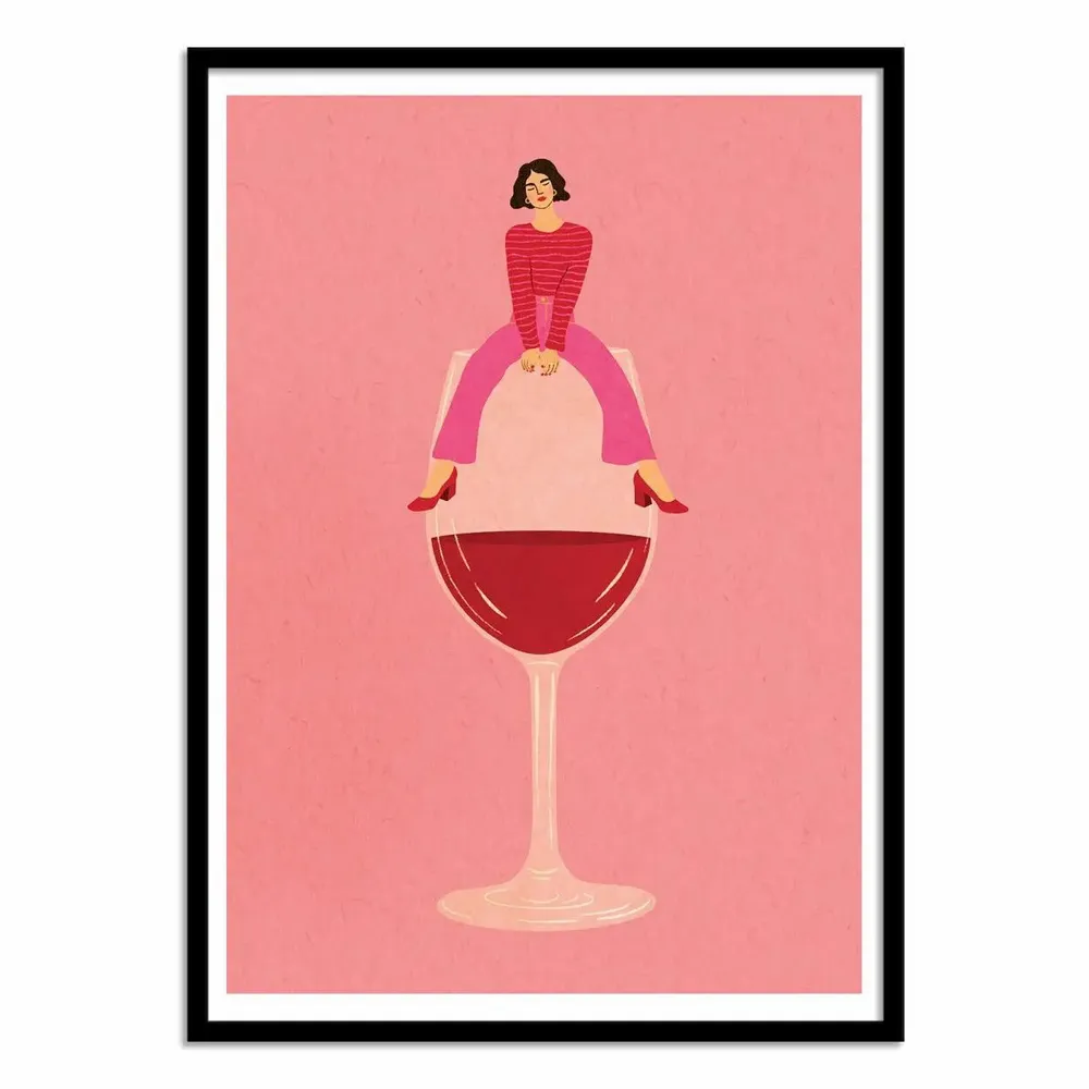 Affiches - Affiche - Wine is fine - Lemon Fee - WALL EDITIONS