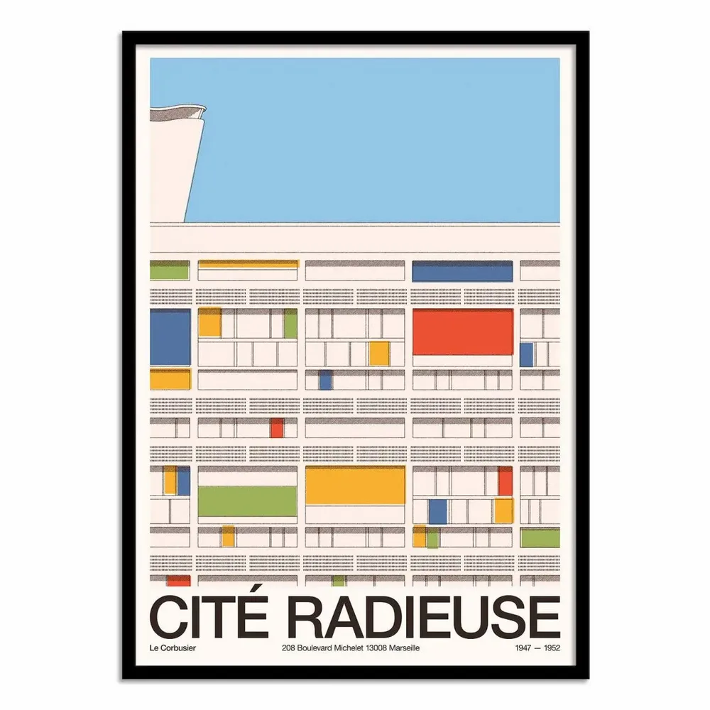 Poster - Art-Poster - Cité Radieuse V2 - Florent Bodart - WALL EDITIONS