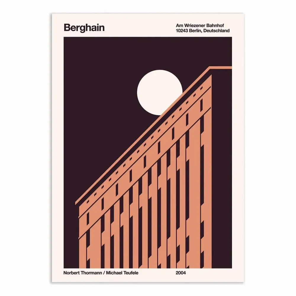Poster - Art-Poster - Berghain Night - Florent Bodart - WALL EDITIONS