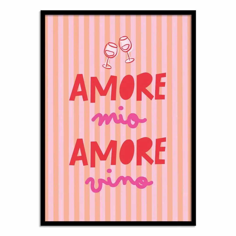 Affiches - Affiche - Amore Vino - Dominique Vari - WALL EDITIONS