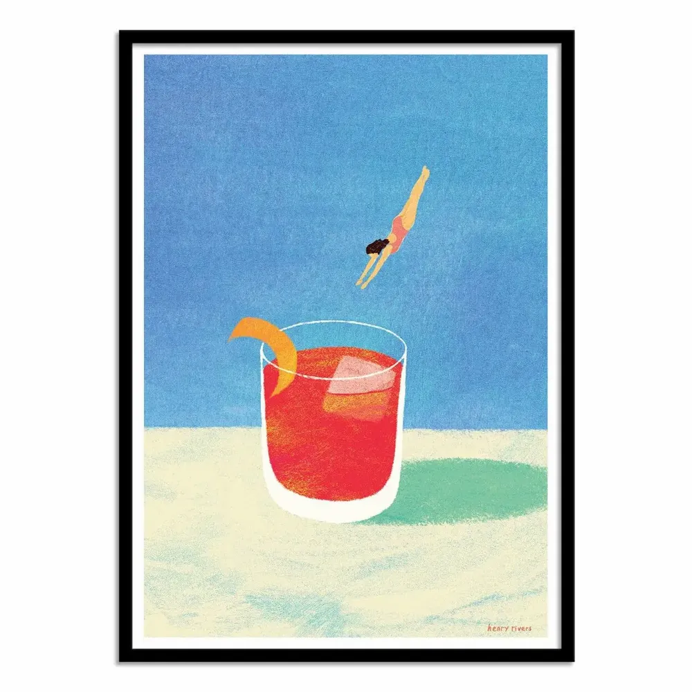 Poster - Art-Poster - Negroni please - Henry Rivers - WALL EDITIONS