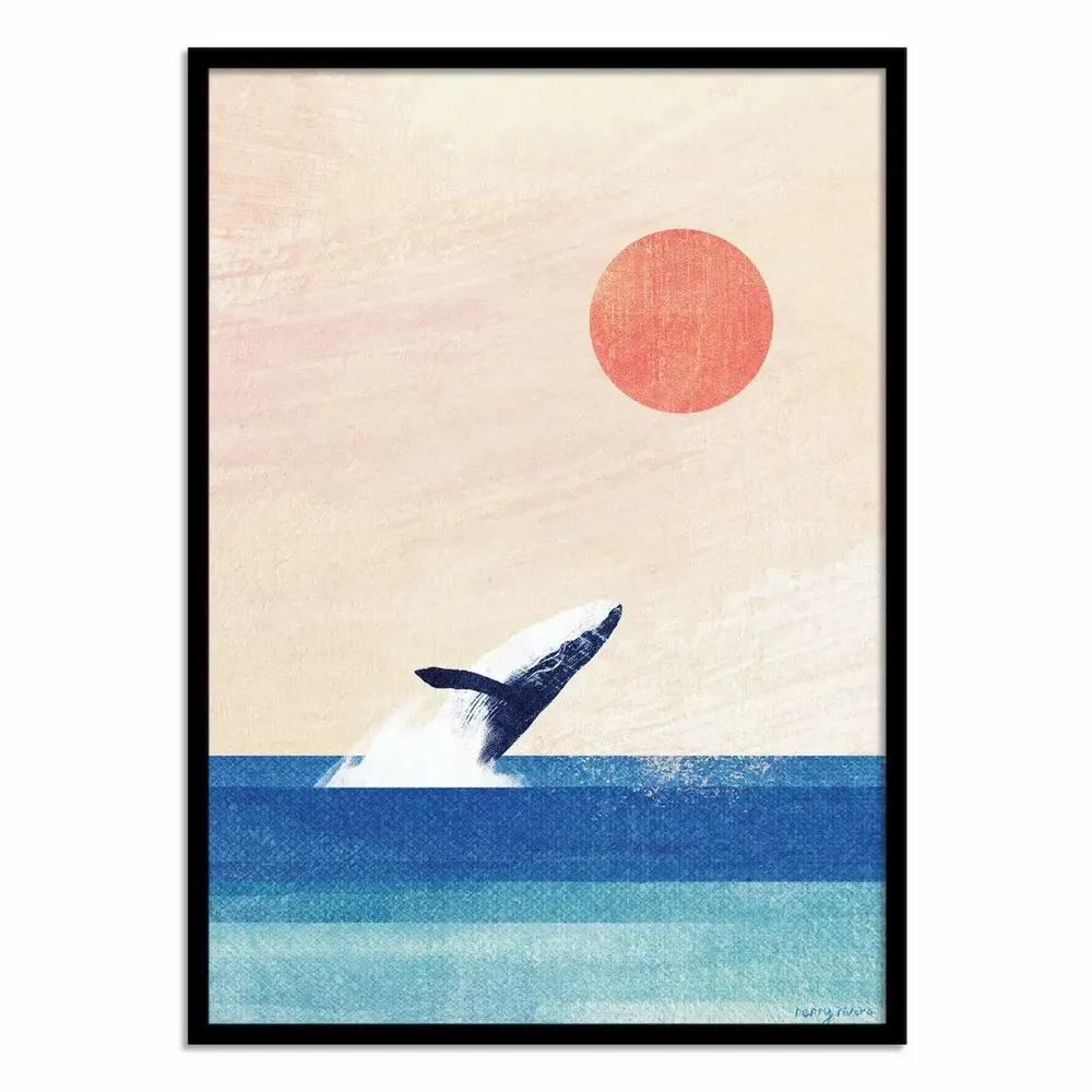 Poster - Art-Poster - The whale - Henry Rivers - WALL EDITIONS