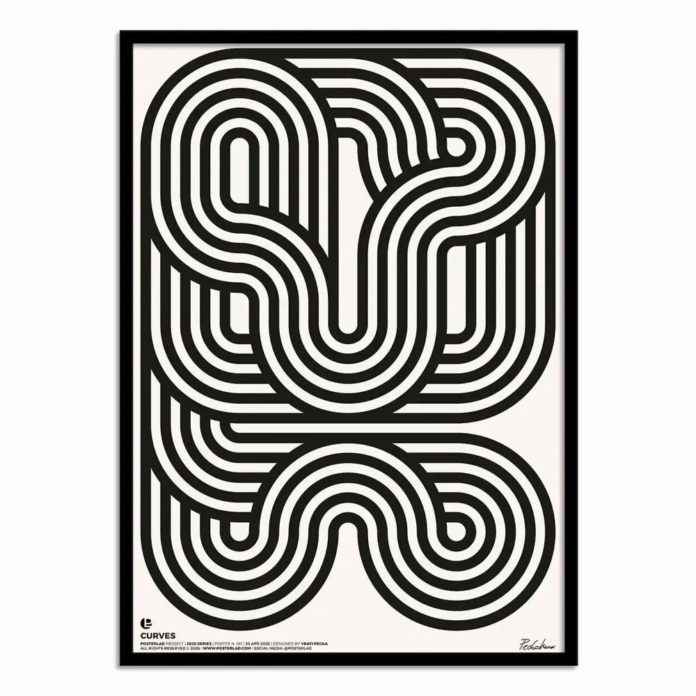 Poster - Art-Poster - Curves - Posterlad - WALL EDITIONS