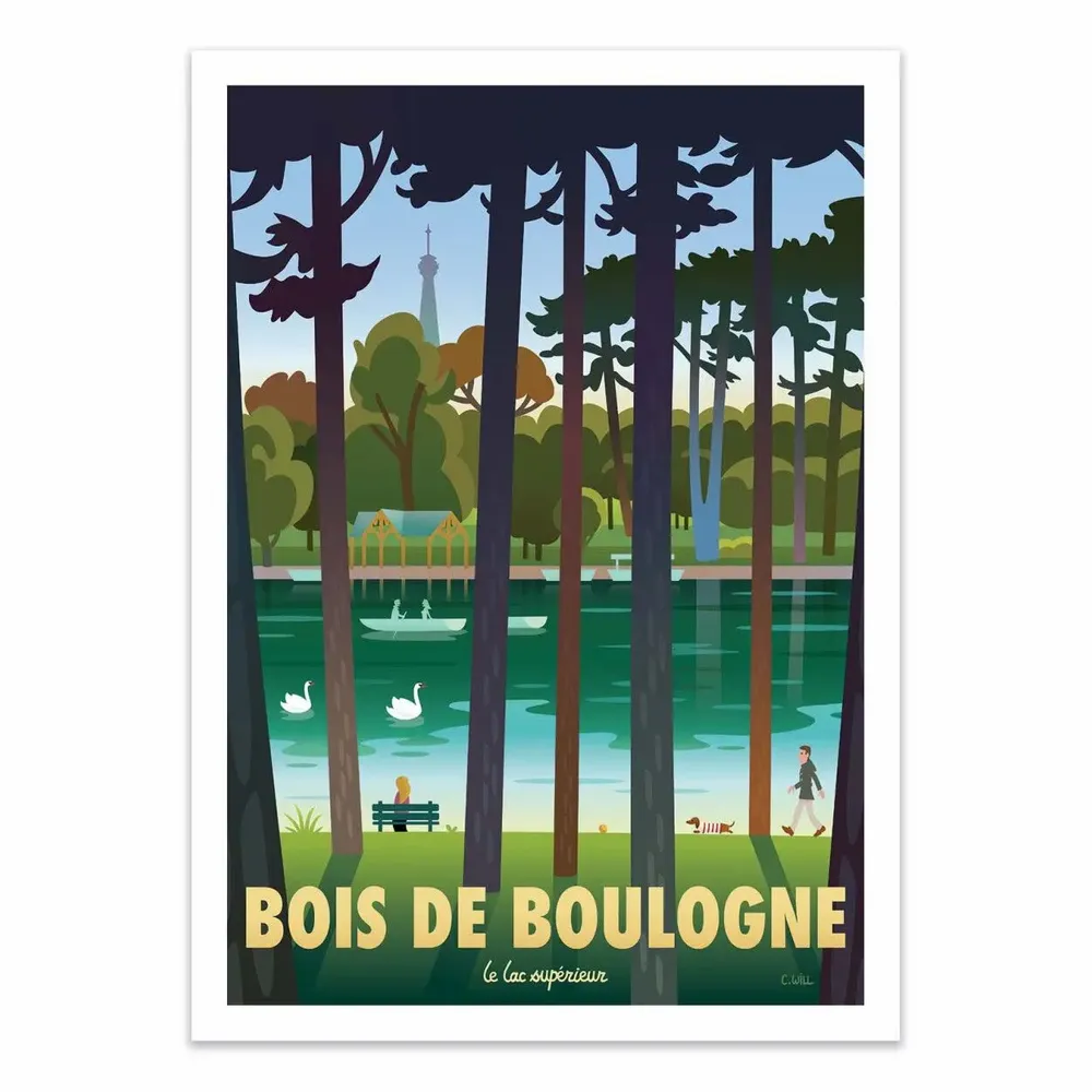 Affiches - Affiche - Bois de Boulogne - Christophe Williart - WALL EDITIONS