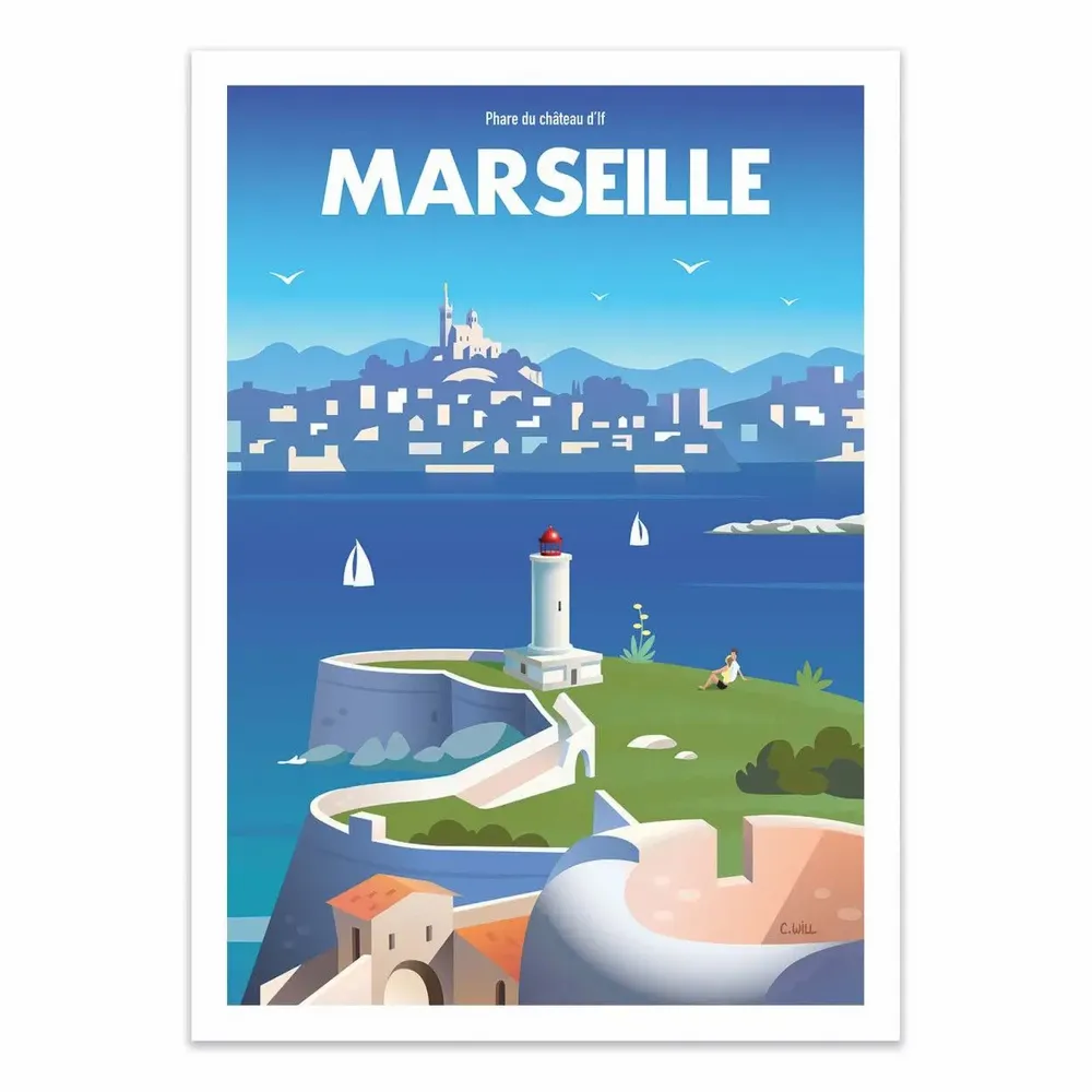 Affiches - Affiche - Marseille Phare - Christophe Williart - WALL EDITIONS
