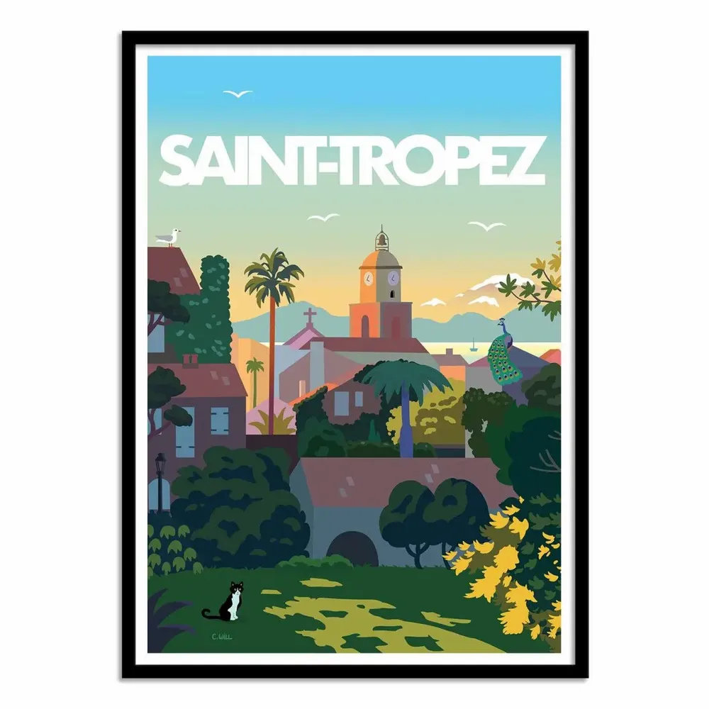 Affiches - Affiche - Saint-Tropez - Christophe Williart - WALL EDITIONS