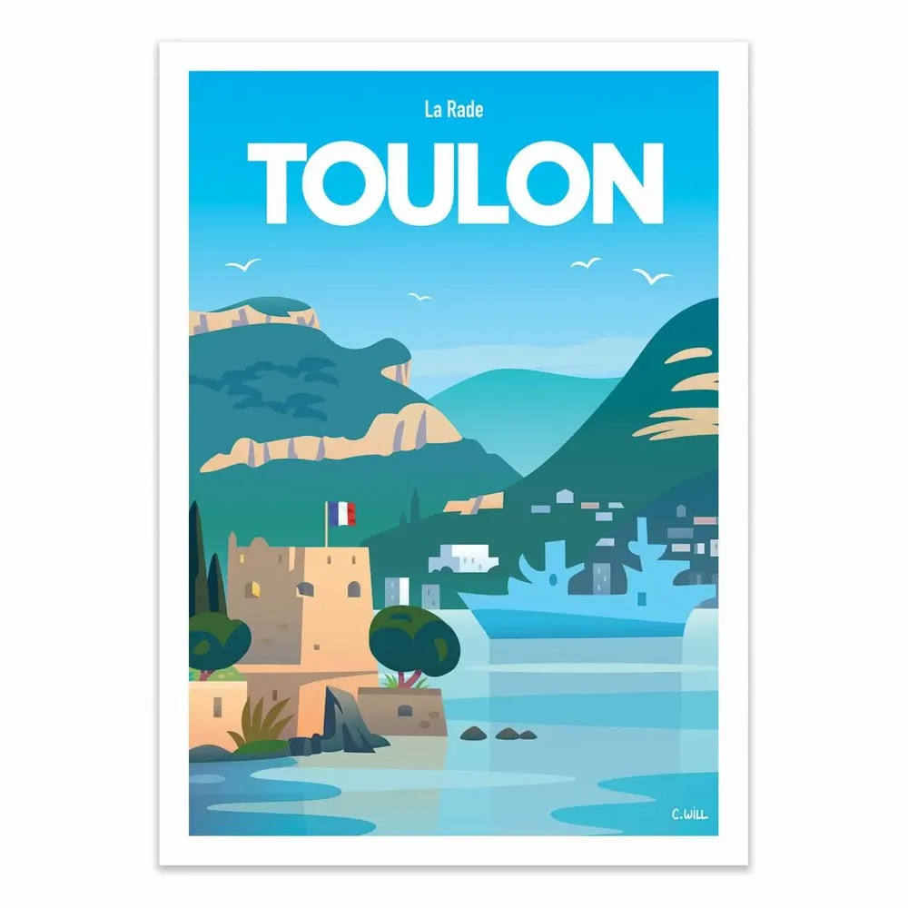 Poster - Art-Poster - Toulon - Christophe Williart - WALL EDITIONS
