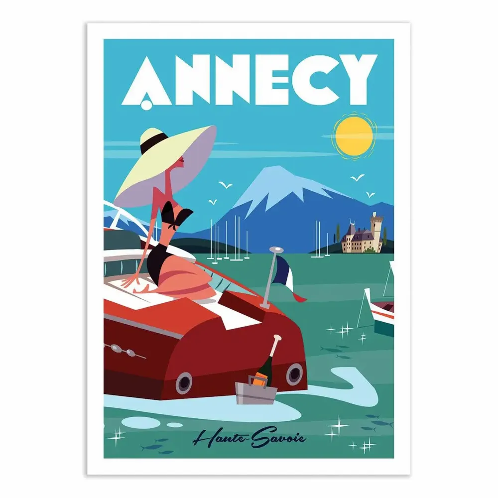 Poster - Art-Poster - Annecy Lac - Gary Godel - WALL EDITIONS