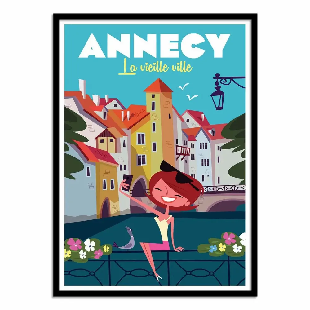 Affiches - Affiche - Annecy Vieille Ville - Gary Godel - WALL EDITIONS