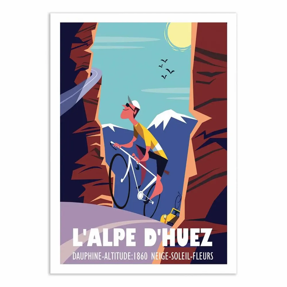 Affiches - Affiche - Alpe d'Huez - Gary Godel - WALL EDITIONS