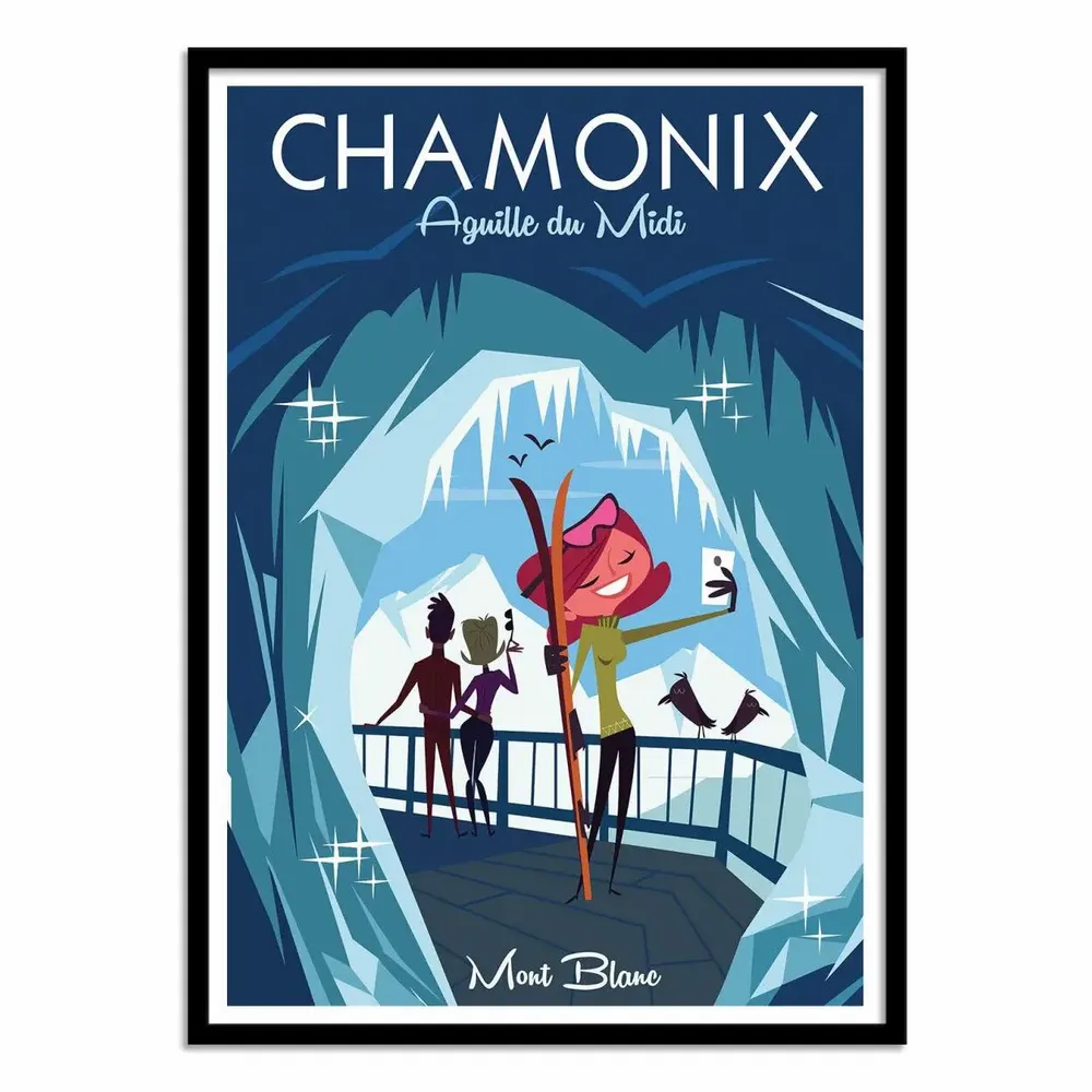 Affiches - Affiche - Chamonix Aiguille du Midi - Gary Godel - WALL EDITIONS