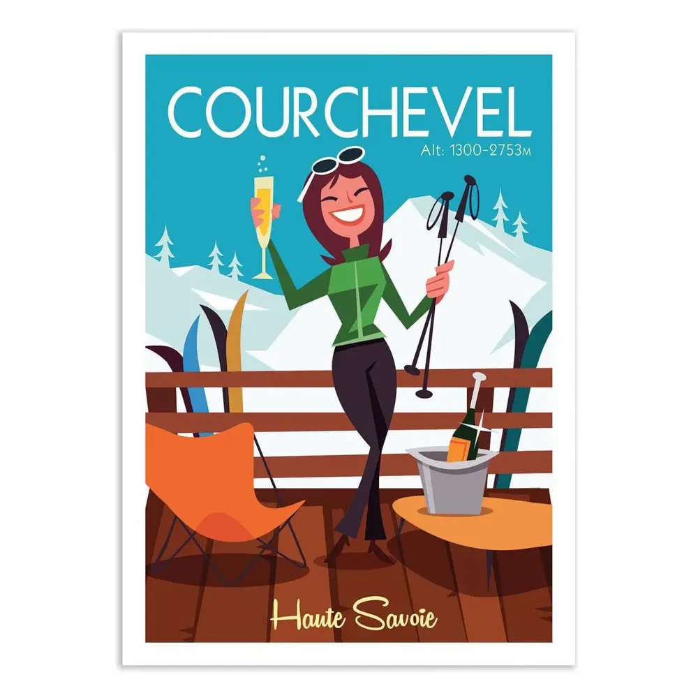 Poster - Art-Poster - Courchevel - Gary Godel - WALL EDITIONS
