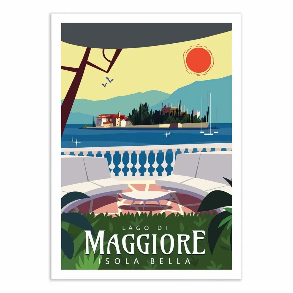 Affiches - Affiche - Lago di Maggiore - Gary Godel - WALL EDITIONS