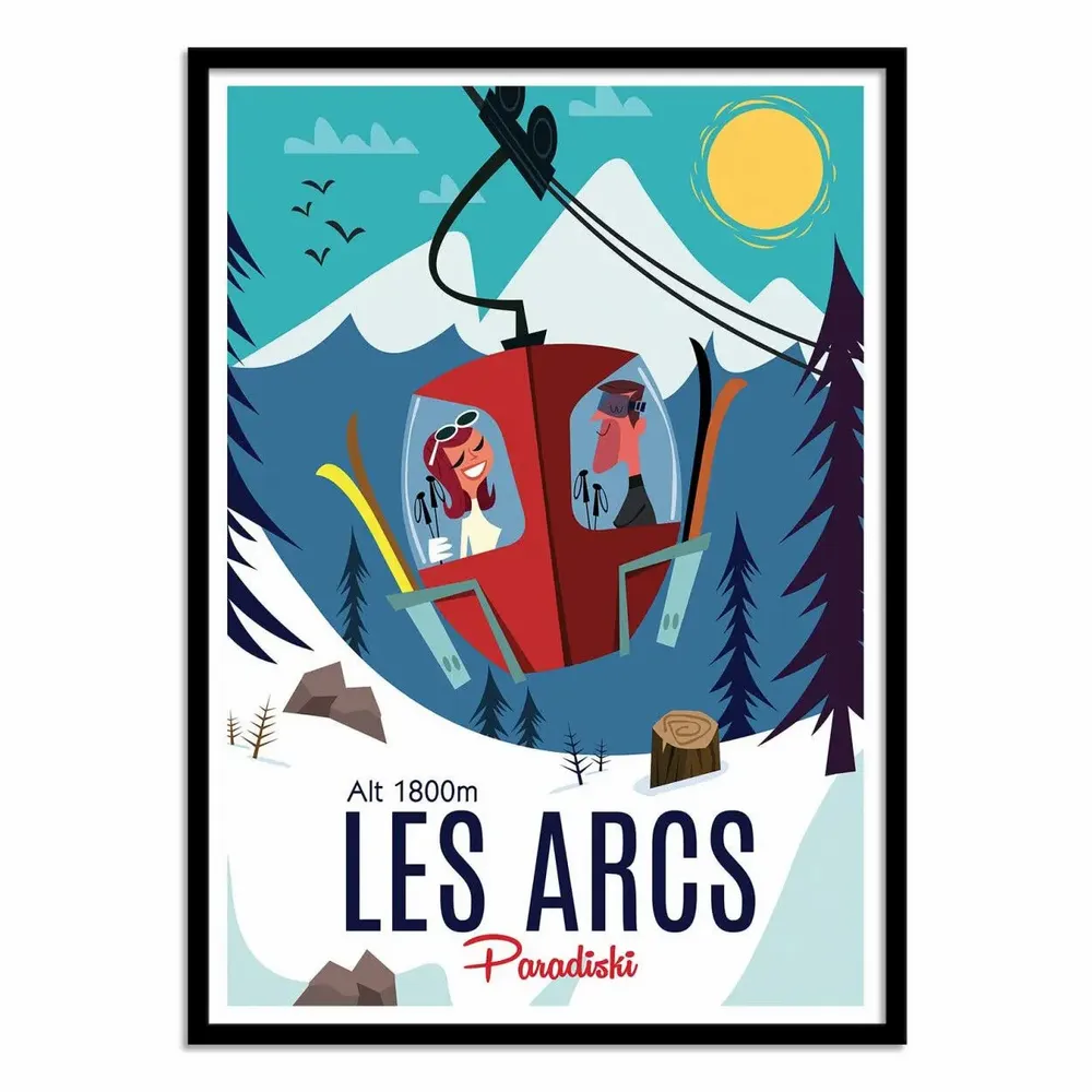Poster - Art-Poster - Les Arcs - Gary Godel - WALL EDITIONS