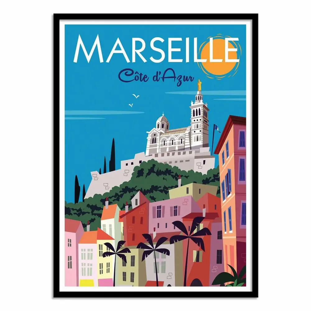 Poster - Art-Poster - Marseille - Gary Godel - WALL EDITIONS