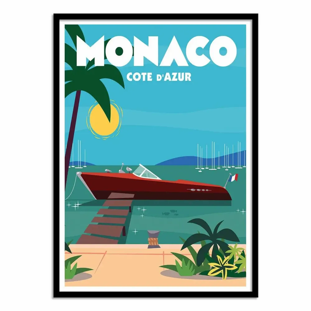 Poster - Art-Poster - Monaco - Gary Godel - WALL EDITIONS